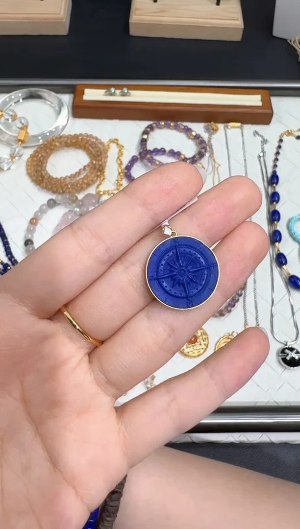 【闪购商品】青金石18K金镶嵌吊坠X0319-1332-500/18k