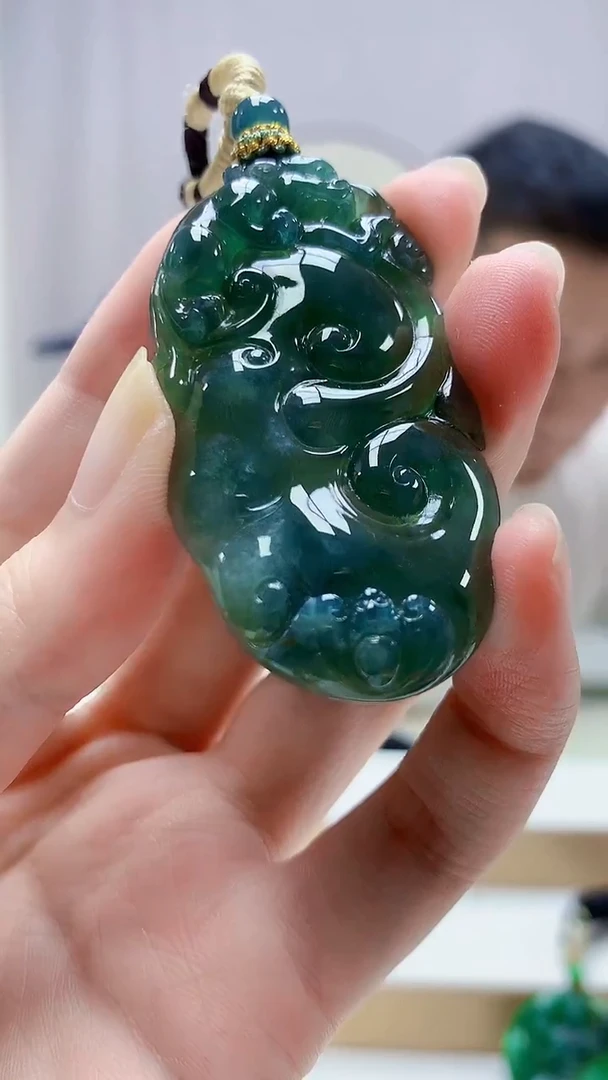 未镶嵌定制翡翠4898zm-毛货挂件174