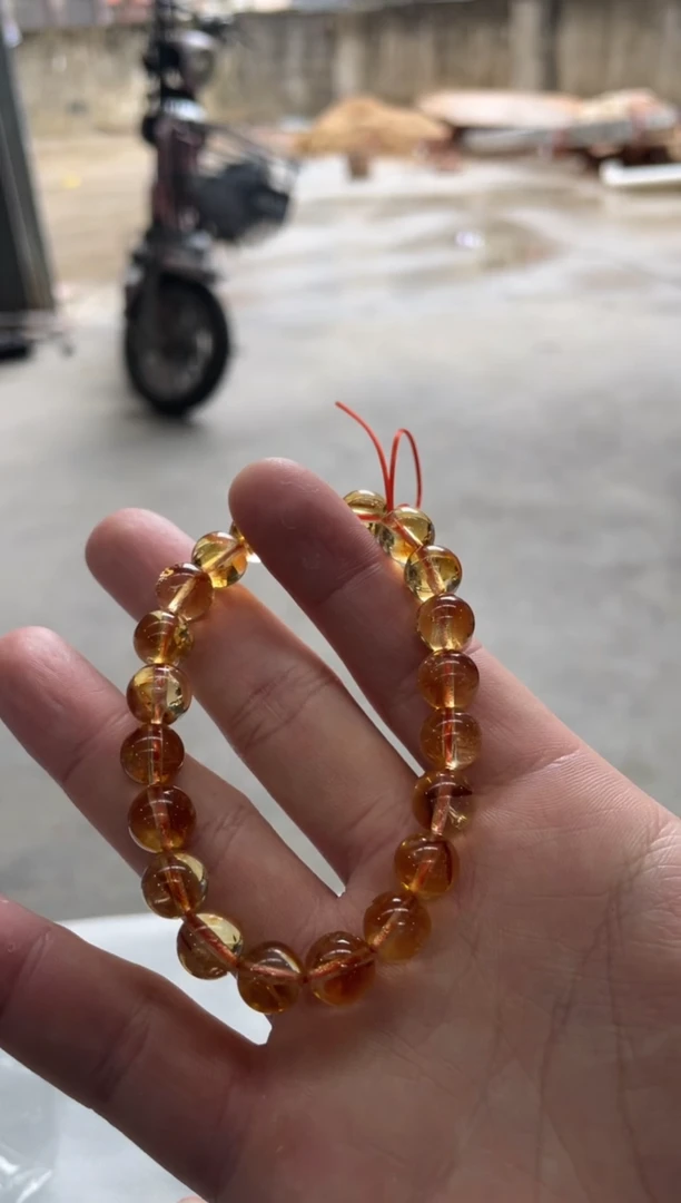 【闪购商品】黄晶手链未镶嵌天然黄水晶手串