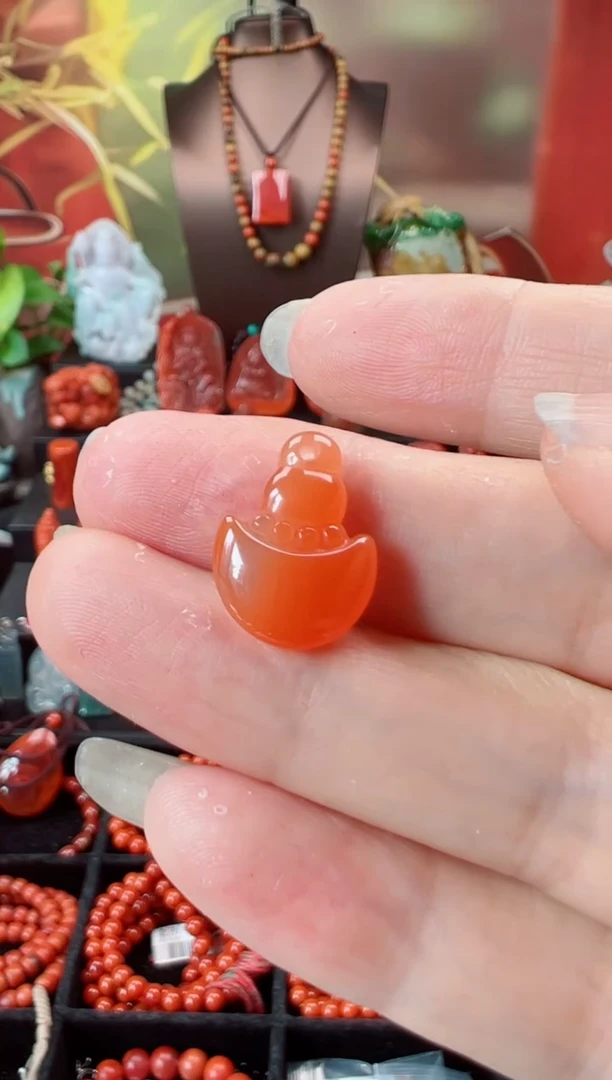 吊坠(不含链)未镶嵌南红玛瑙程*吊坠