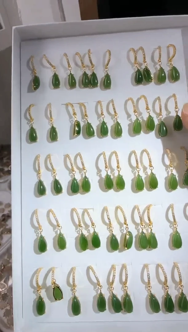 【闪购商品】和田玉【海303】01银S925镶嵌0085 多样性发货拍一发一对