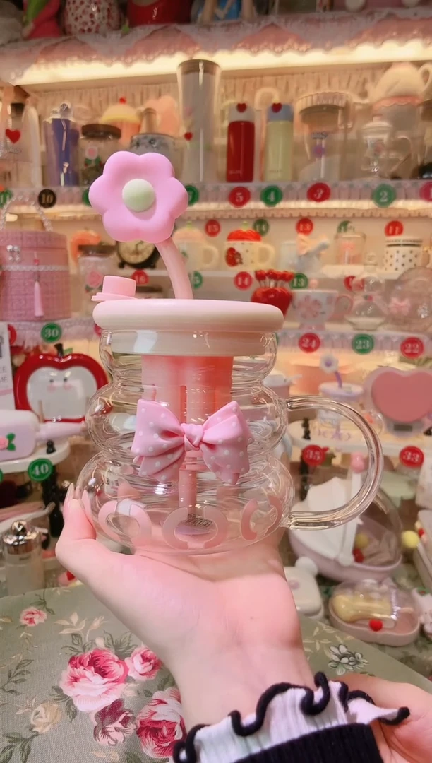 【闪购商品】摆件大容量吸管杯粉色品质好，发货快，放心拍