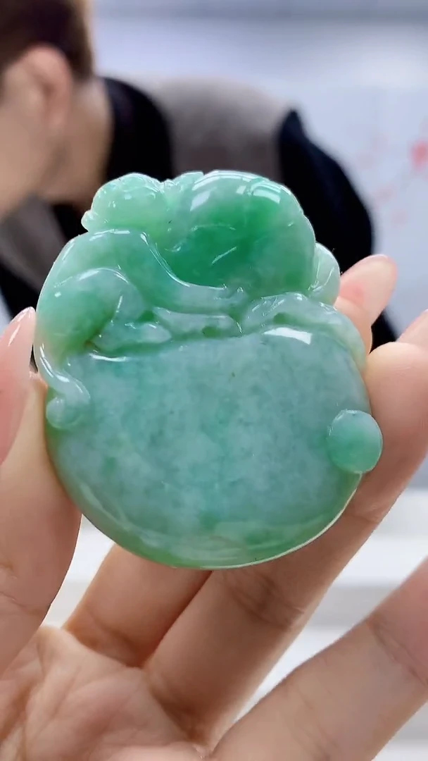 未镶嵌定制翡翠5159ty-毛货挂件46