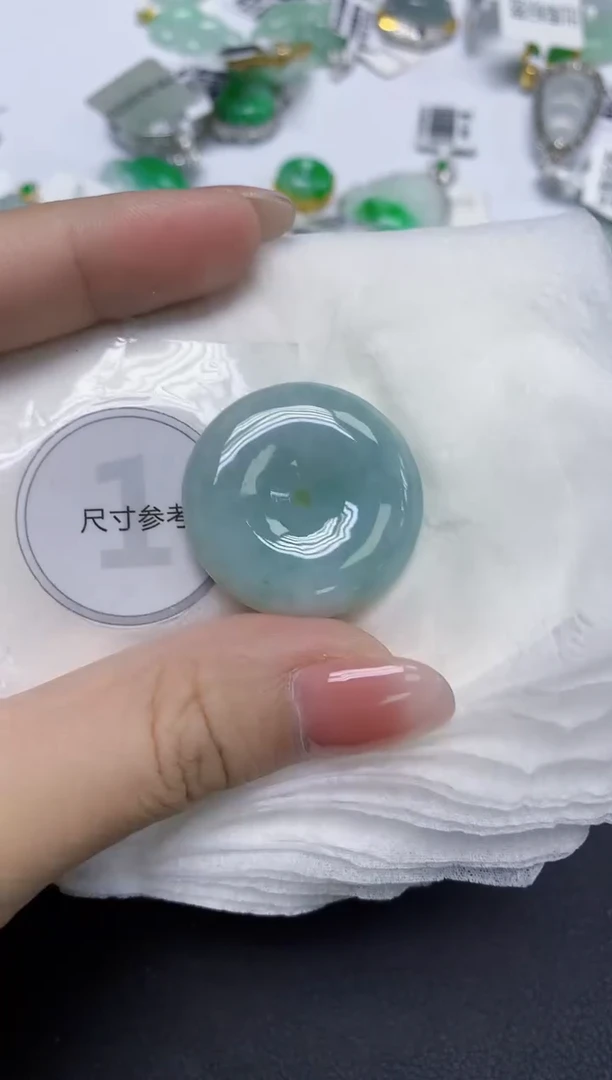 颈饰未镶嵌翡翠天然缅甸翡翠A货百元以上9元证书费自理