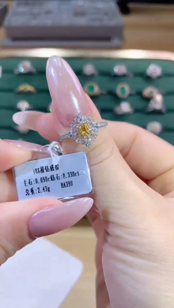 银S925镶嵌戒指钻石戒指