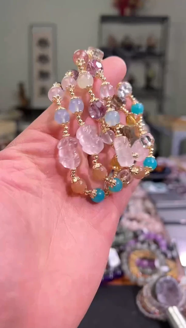 【闪购商品】水晶手串未镶嵌水晶多宝手串（多样性发其一）