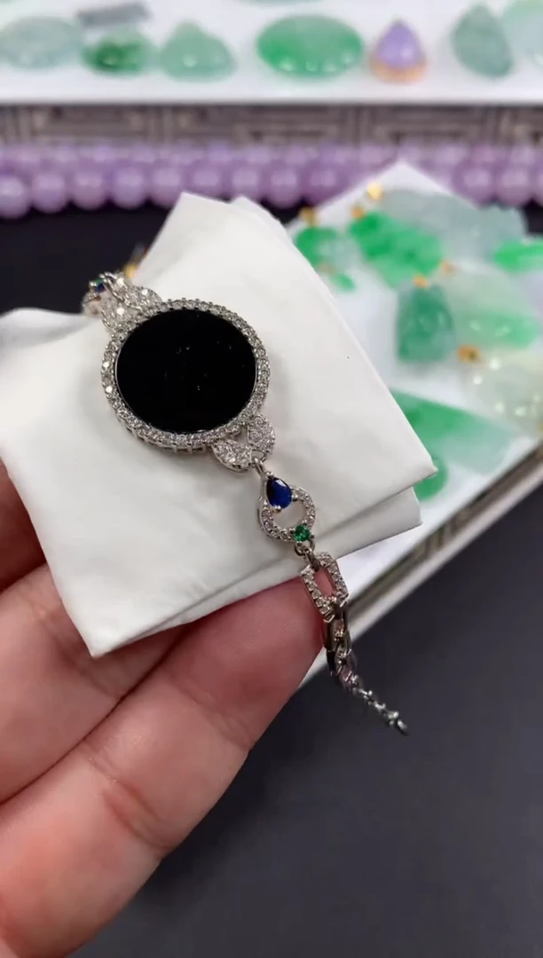 未镶嵌手链翡翠多样性发一件