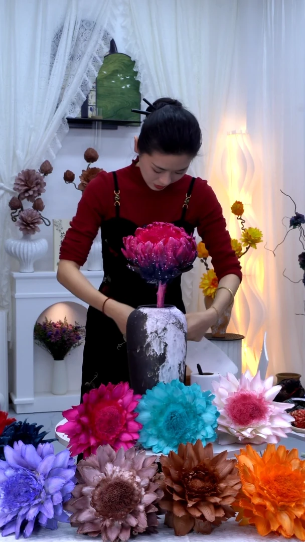 永生洋蓟黑粉泼墨单头0995