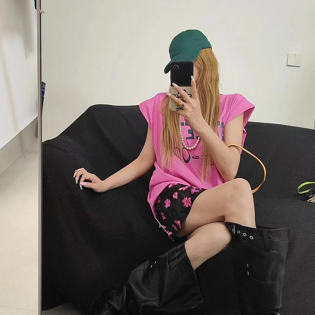 宠儿【2025夏季韩版印花时尚中长款显瘦百搭体恤】