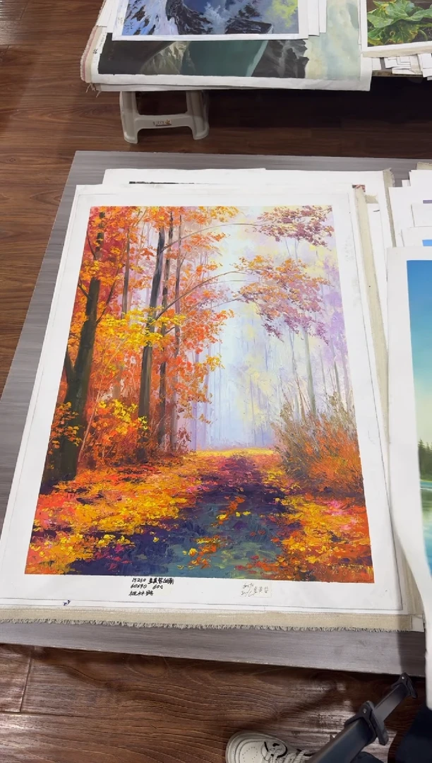 油画【63号】约90*60丨朝鲜原创纯手绘孤品油画丨顺丰包邮