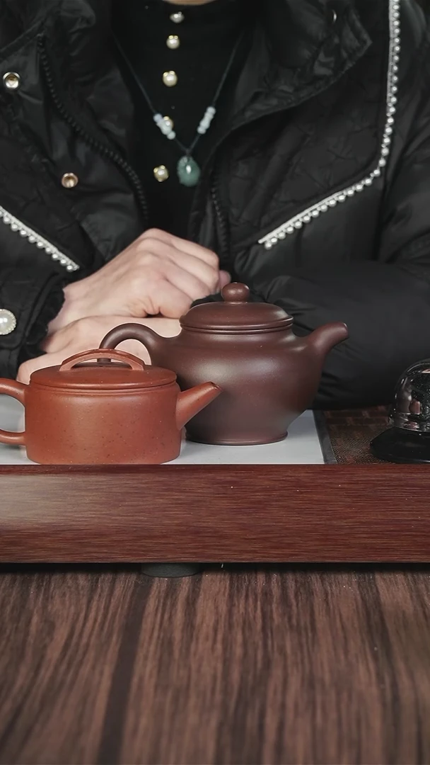 【闪购商品】紫砂茶壶老朱泥汉瓦+lxr紫泥掇只