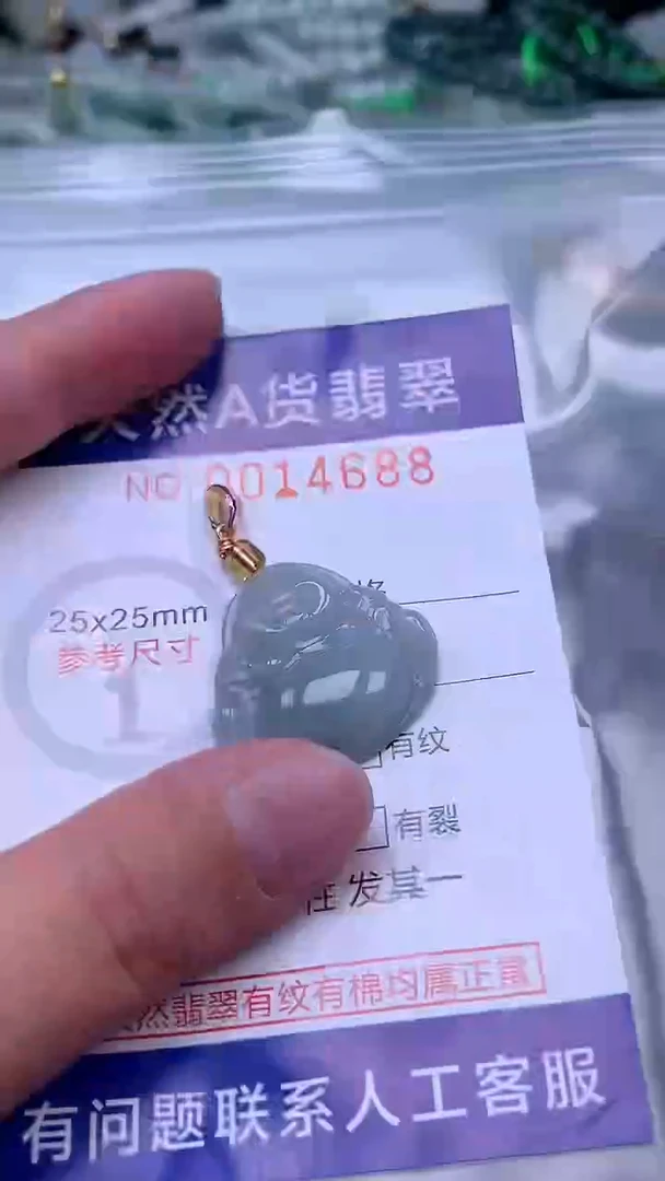 吊坠(赠链)未镶嵌翡翠1