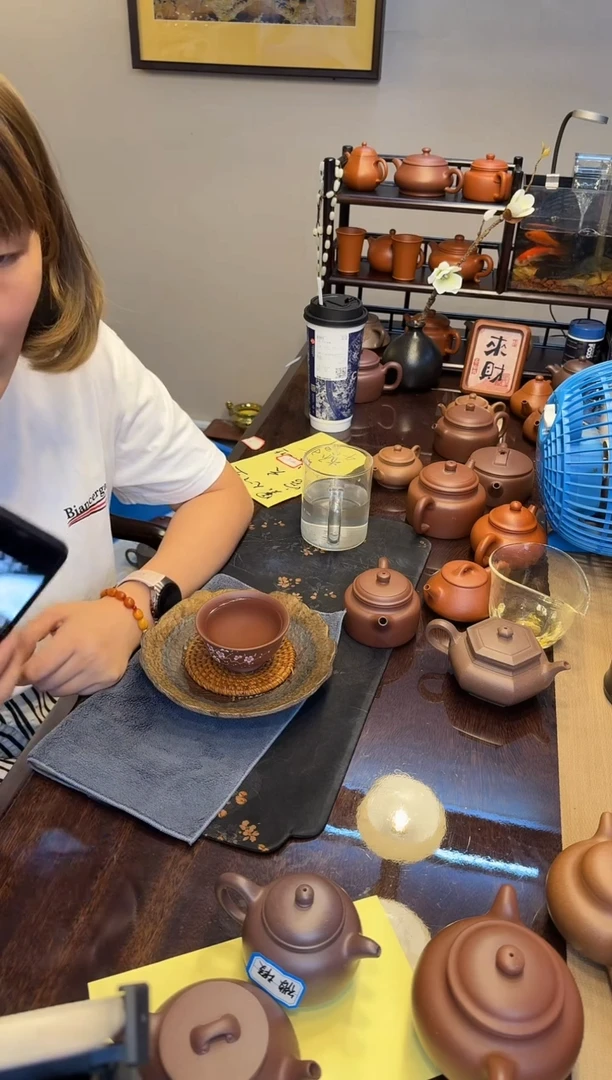 紫砂紫砂杯紫砂杯 泥绘 变色