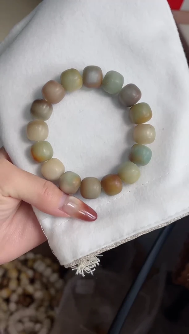 手串菩提根/象牙果a36干磨桶珠12*14mm手串