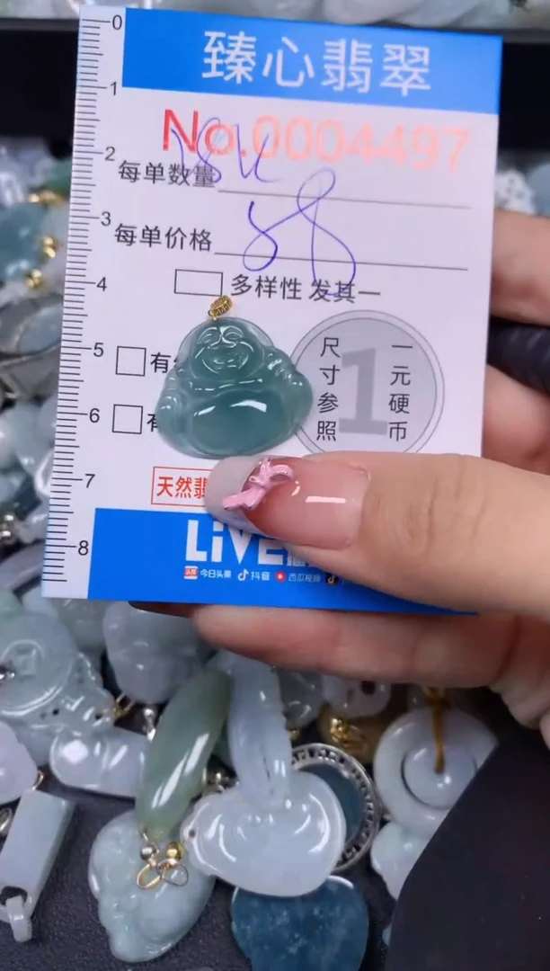 【闪购商品】翡翠颈饰未镶嵌含绳0004497