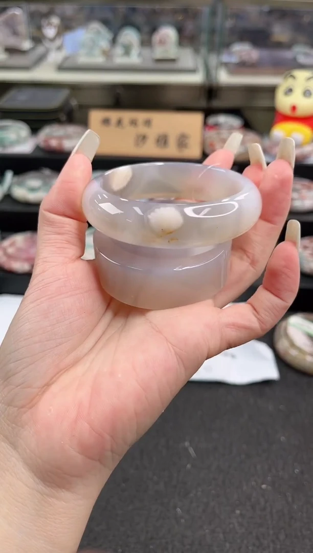 未镶嵌手镯石英质玉57圈口 （赠品镯心）365591