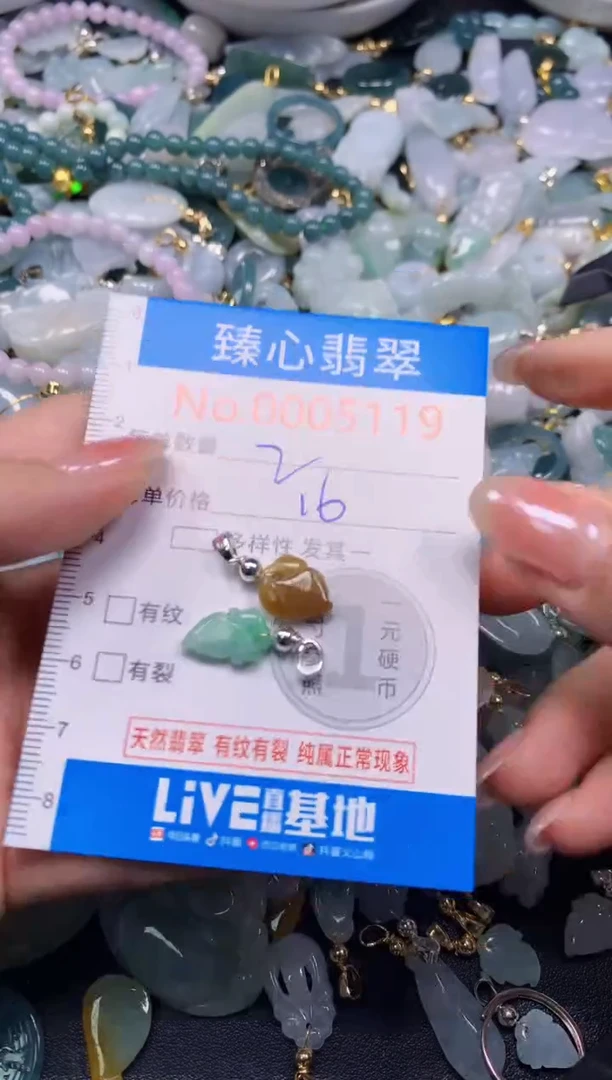 吊坠(不含链)未镶嵌翡翠5119