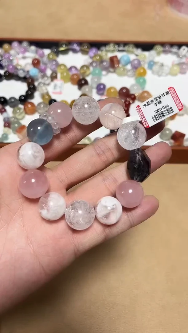 未镶嵌手链水晶18-62水晶多宝设计款手链