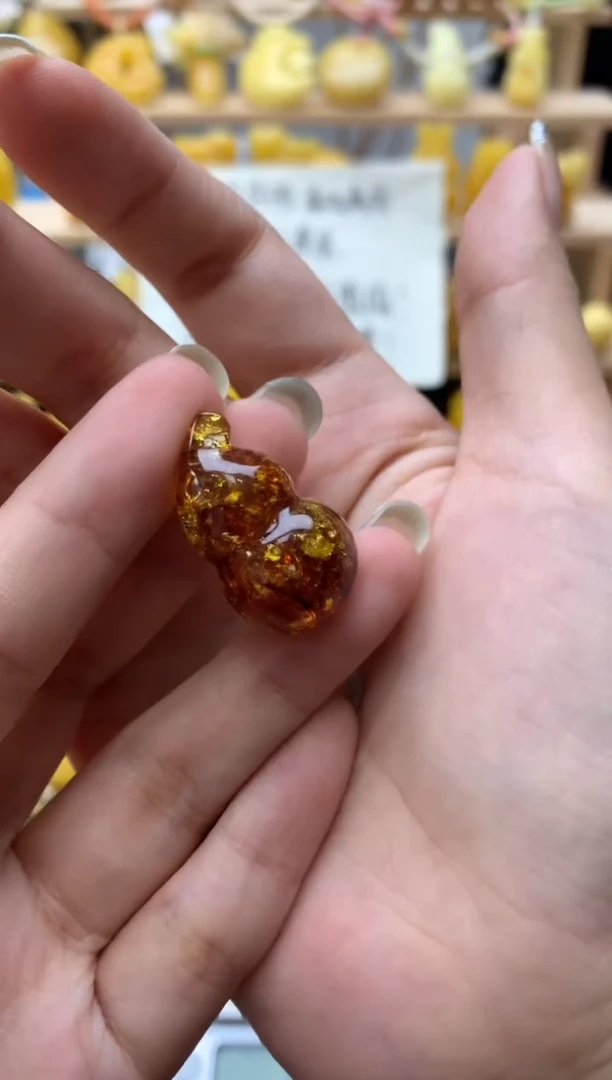 琥珀未镶嵌珠宝奇石058琥珀蜜蜡微瑕花粉