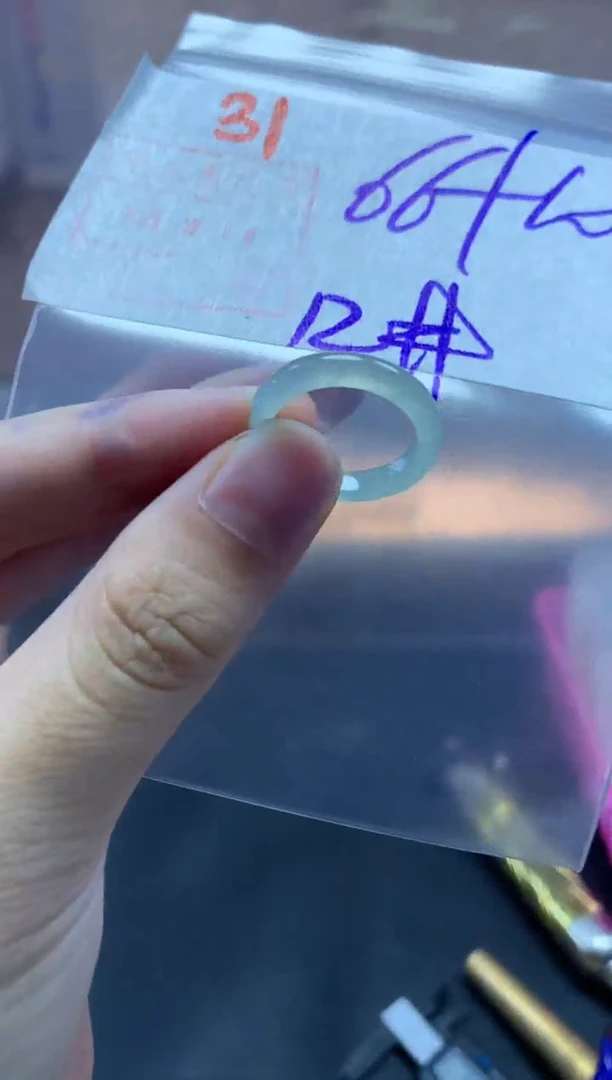 未镶嵌定制翡翠戒圈12#76毛货需精细抛光