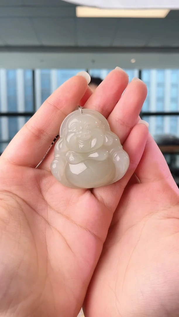 颈饰未镶嵌和田玉45+佛公 多样性发其一