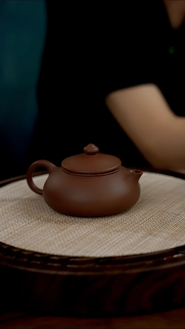 茶壶紫砂0添加民间美女艺人赵老师精工半手（检测加60元）老紫泥