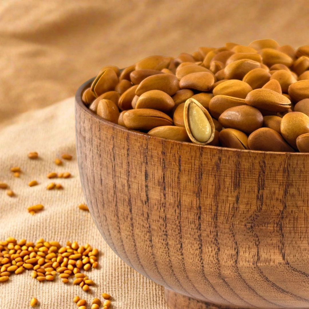 东北【开口华山松子】现炒手剥原味坚果零食土特产毛重500克 A