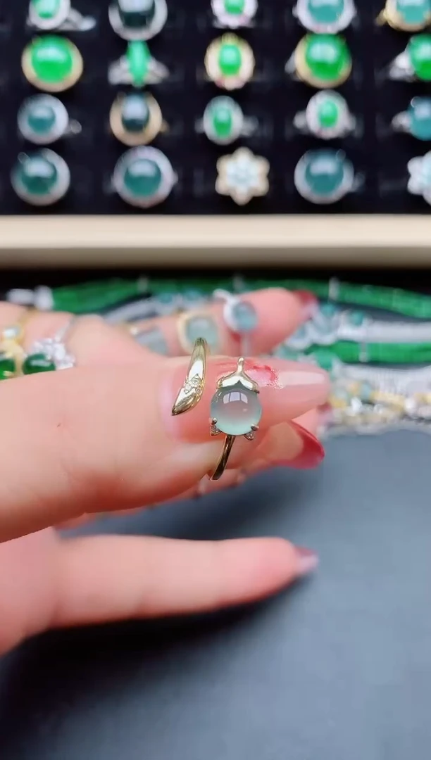 【闪购商品】翡翠戒指银S925镶嵌321321