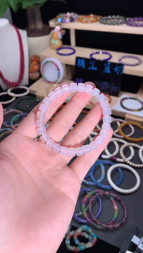 玛瑙/玉髓手串未镶嵌玛瑙直切手串8mm