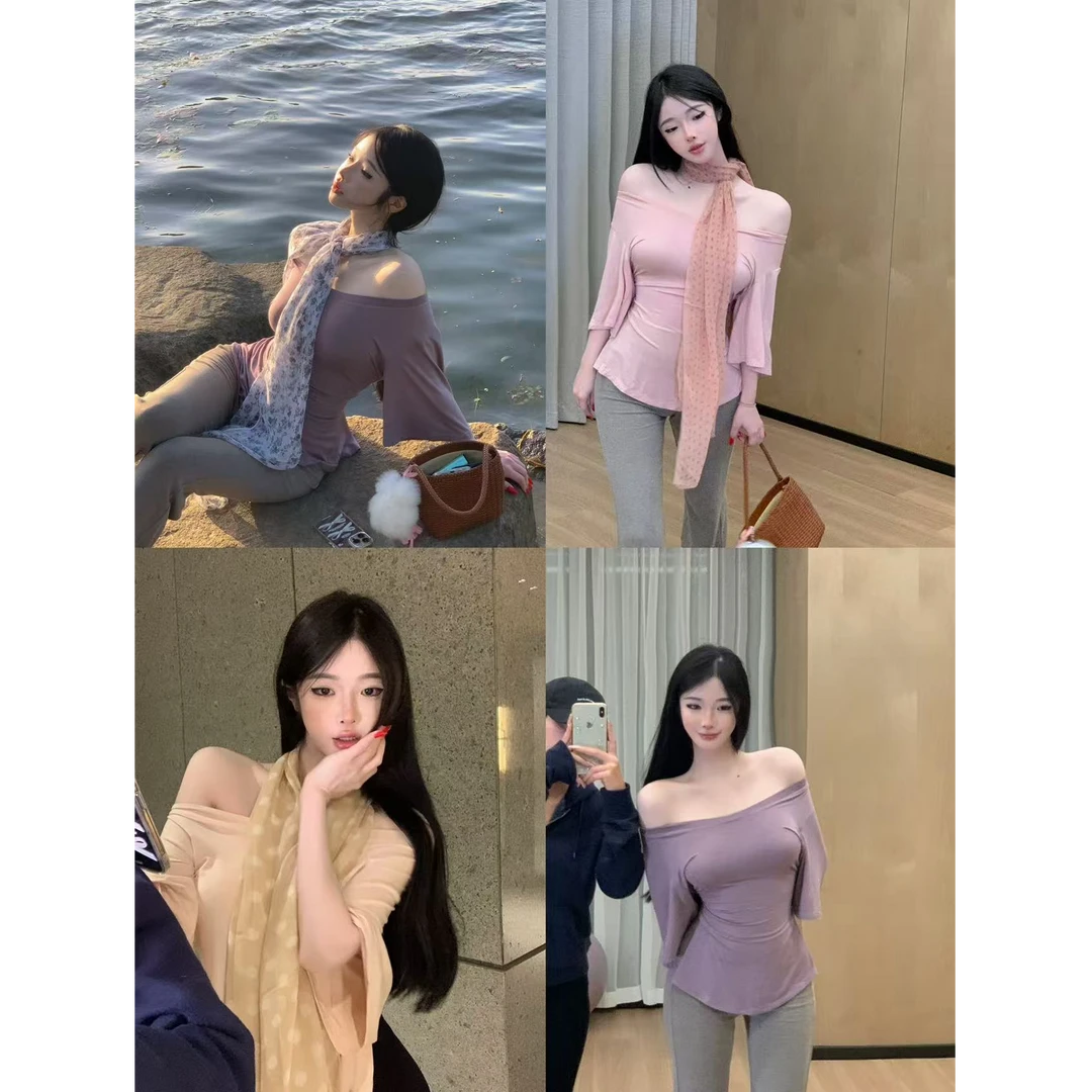 阿九一只  夏季设计感纯欲收腰t