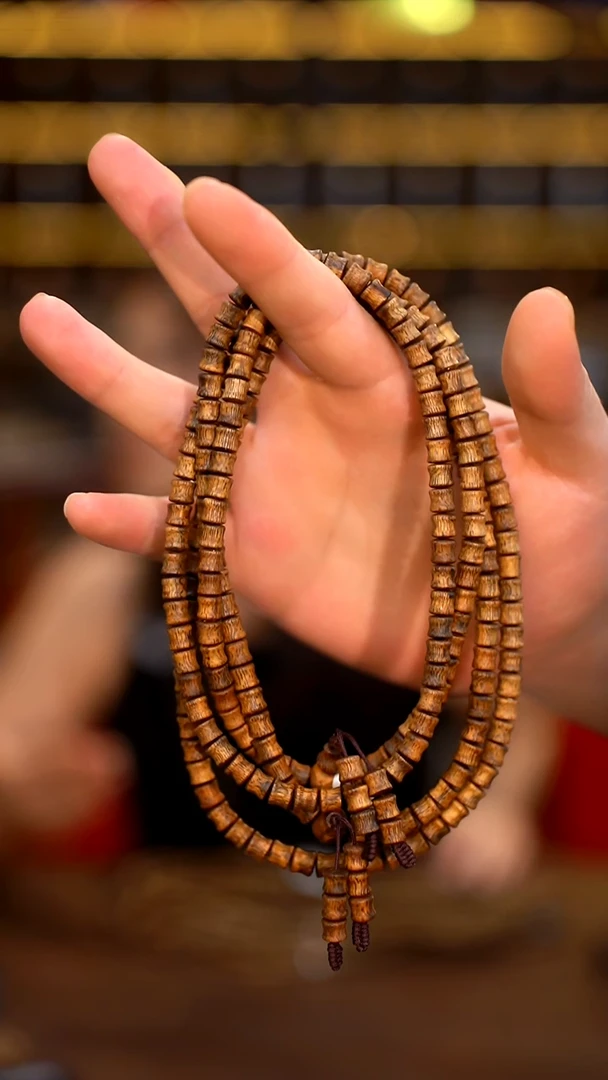 手串沉香黑马哥国香黄棋0.6竹节珠多圈-多样性发其一