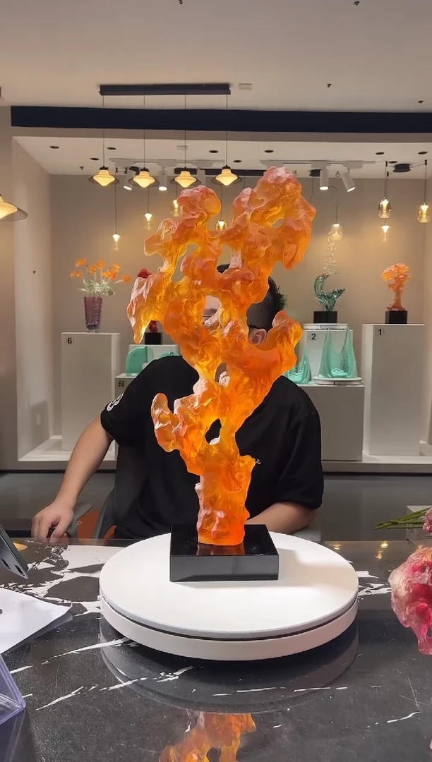 摆件巴比特美学 金色超大号太湖石加小底座