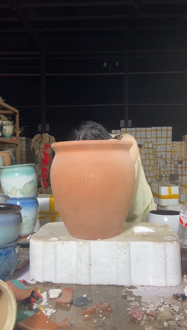 宜兴紫砂粗陶花盆27/30