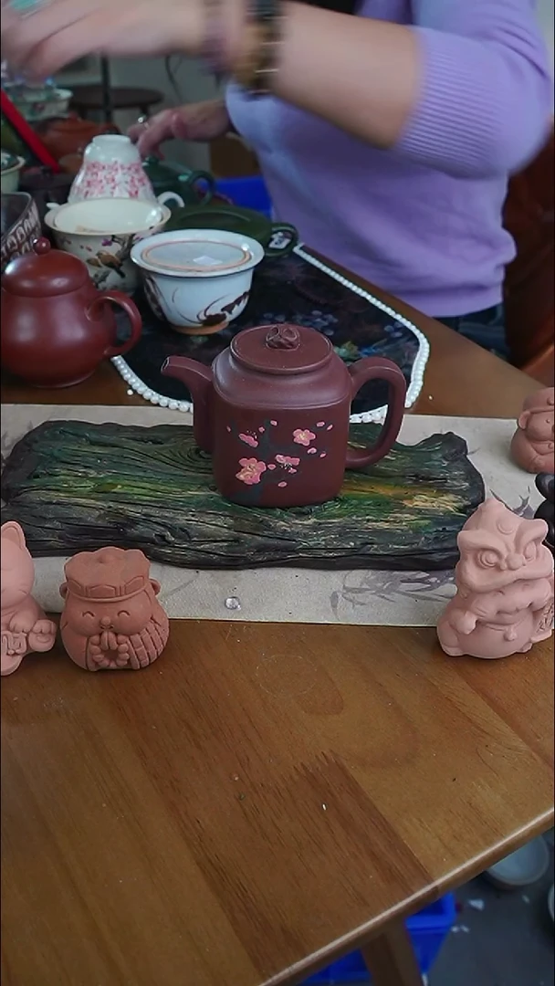 【茶瓷物语】紫砂四方形茶壶