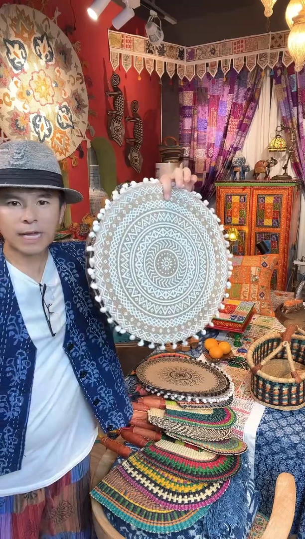 毛绒手工多个四个桌垫