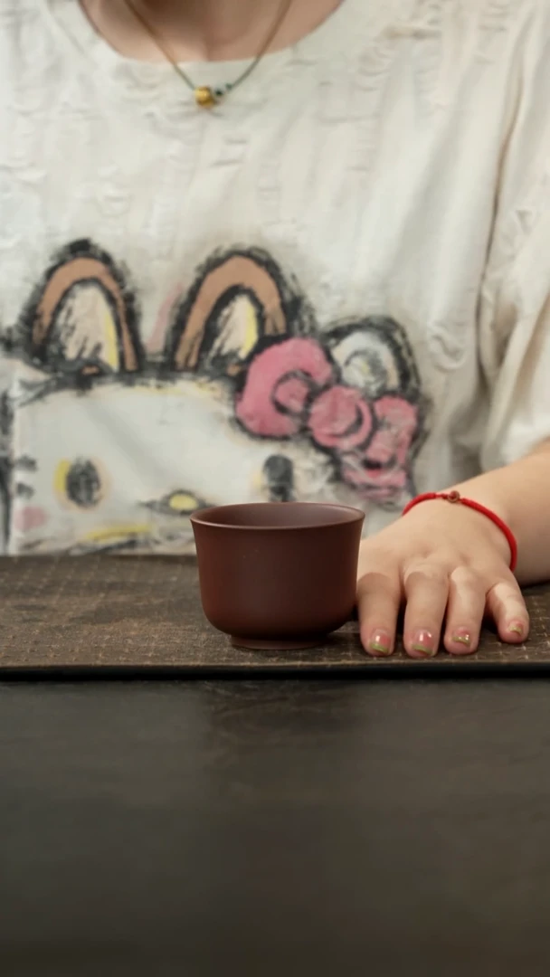 茶壶紫砂紫泥茗香杯100cc