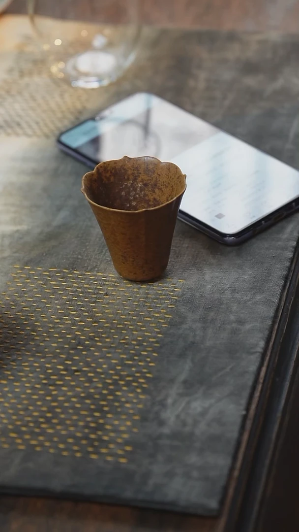 品茗杯 雅兰 灰念老岩泥