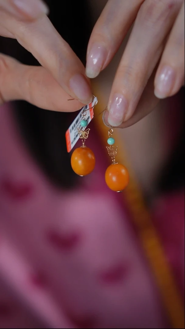 【闪购商品】琥珀耳饰未镶嵌&蜜蜡耳饰