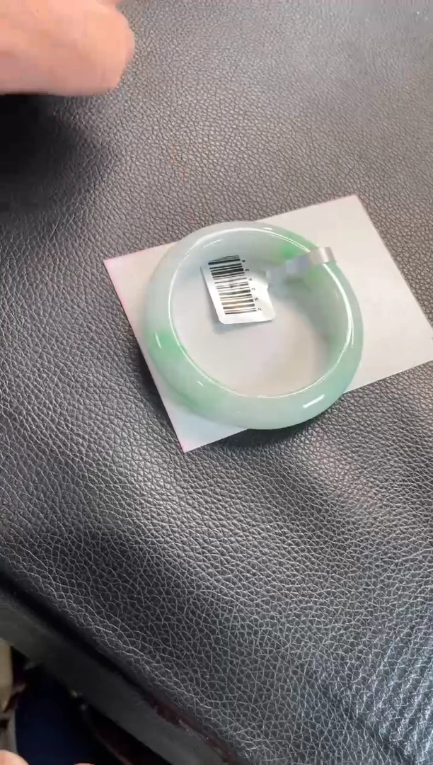 未镶嵌手镯翡翠120号链接 54.5正圈 有纹