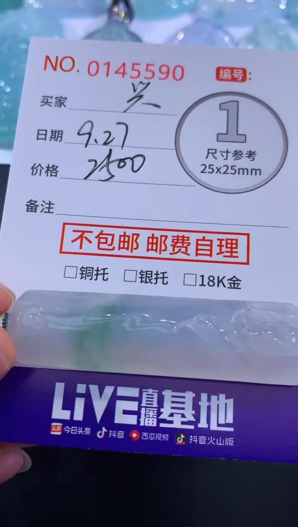 颈饰未镶嵌翡翠兴****️！