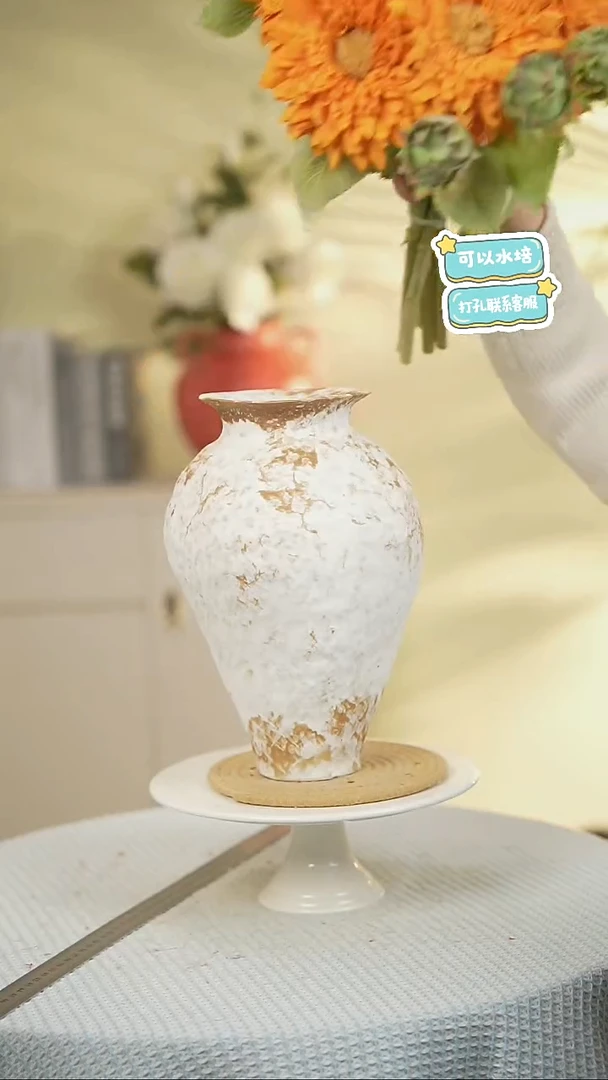 景德镇高温陶瓷花瓶家居插花水培花瓶摆件