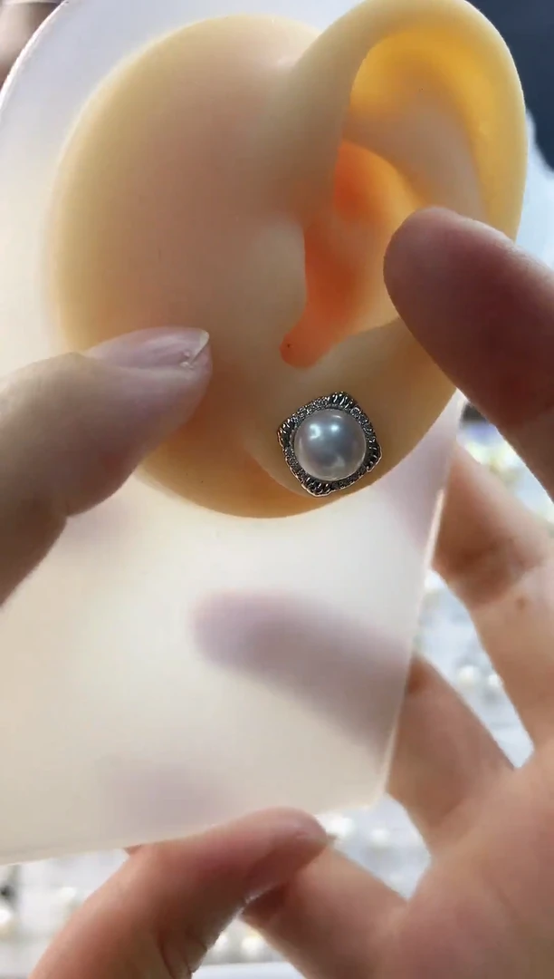 合金耳饰淡水珍珠49