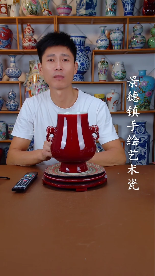 现代景德镇手工手绘陶瓷摆件35