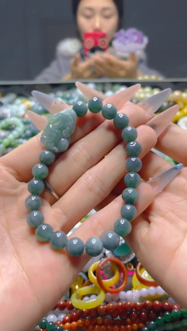颈饰未镶嵌翡翠7MM