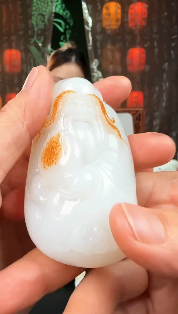 未镶嵌和田玉把件减*寿星
