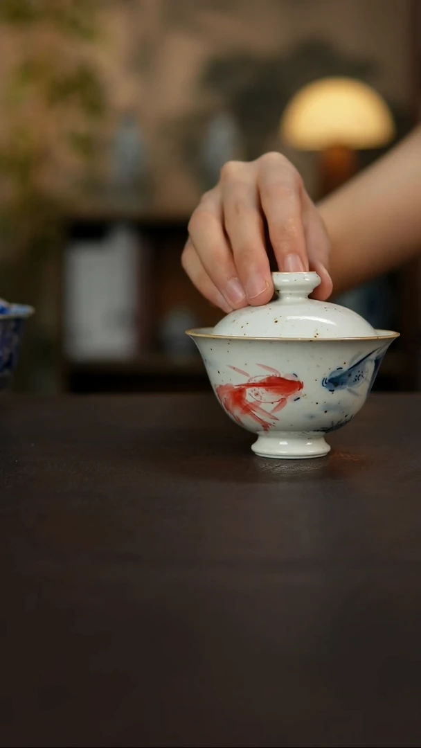 景德镇陶瓷杯碗柴烧多人