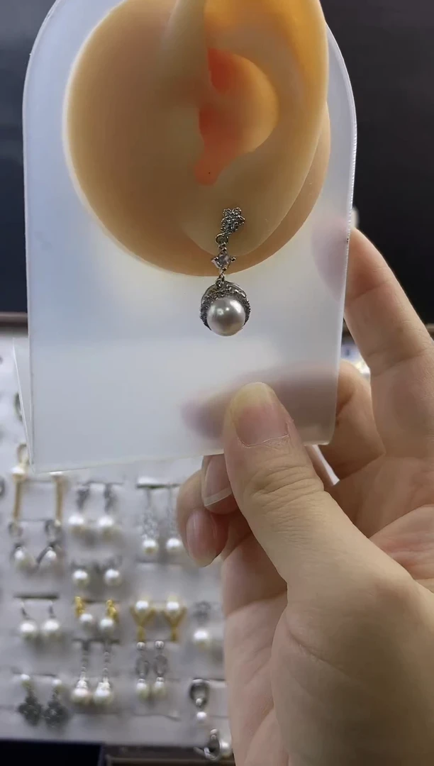 合金耳饰淡水珍珠155