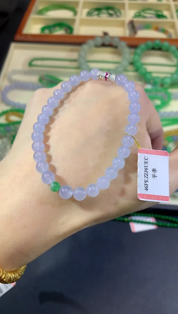 未镶嵌手串翡翠142-珠串
