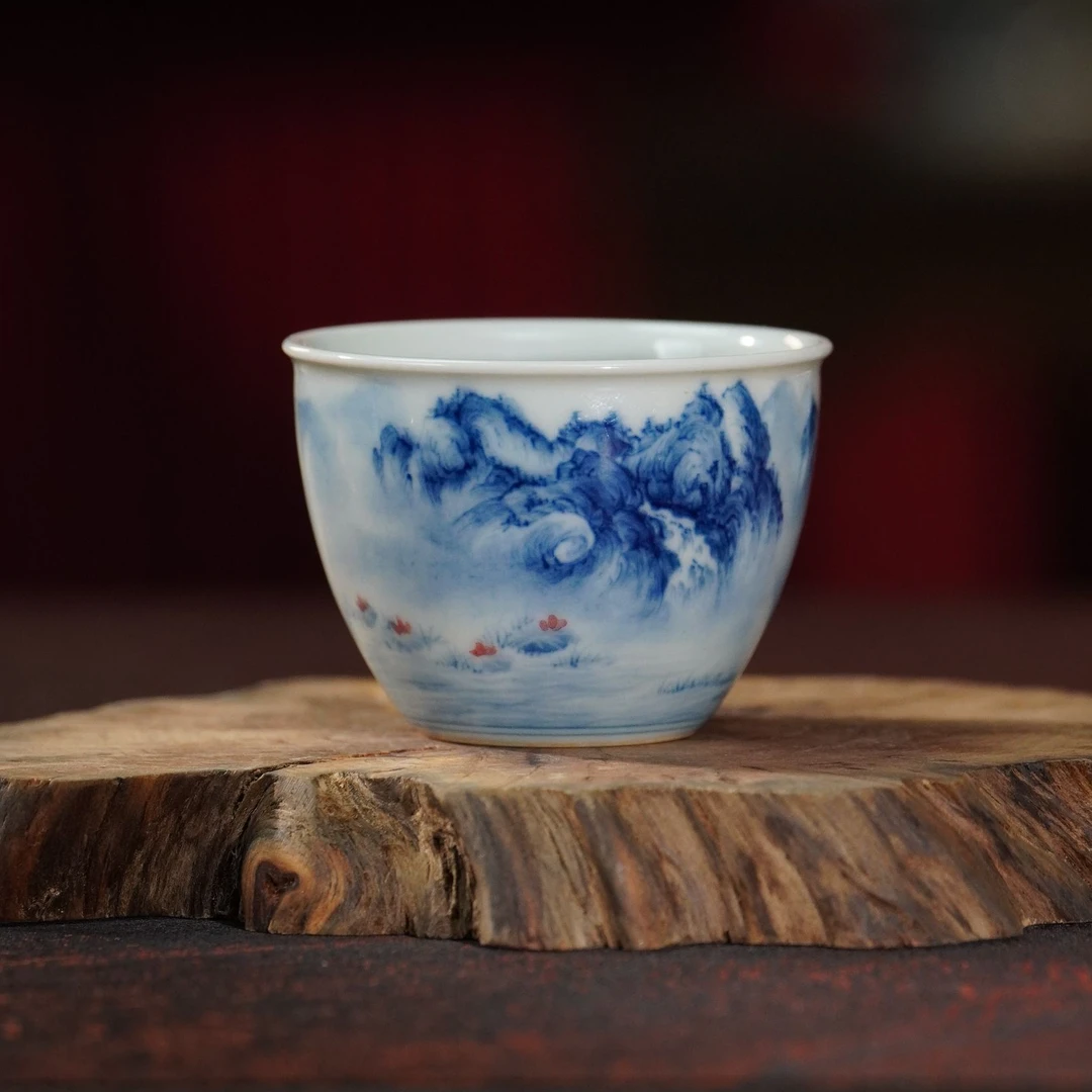 景琳藏   福利山水缸杯陶瓷主人杯