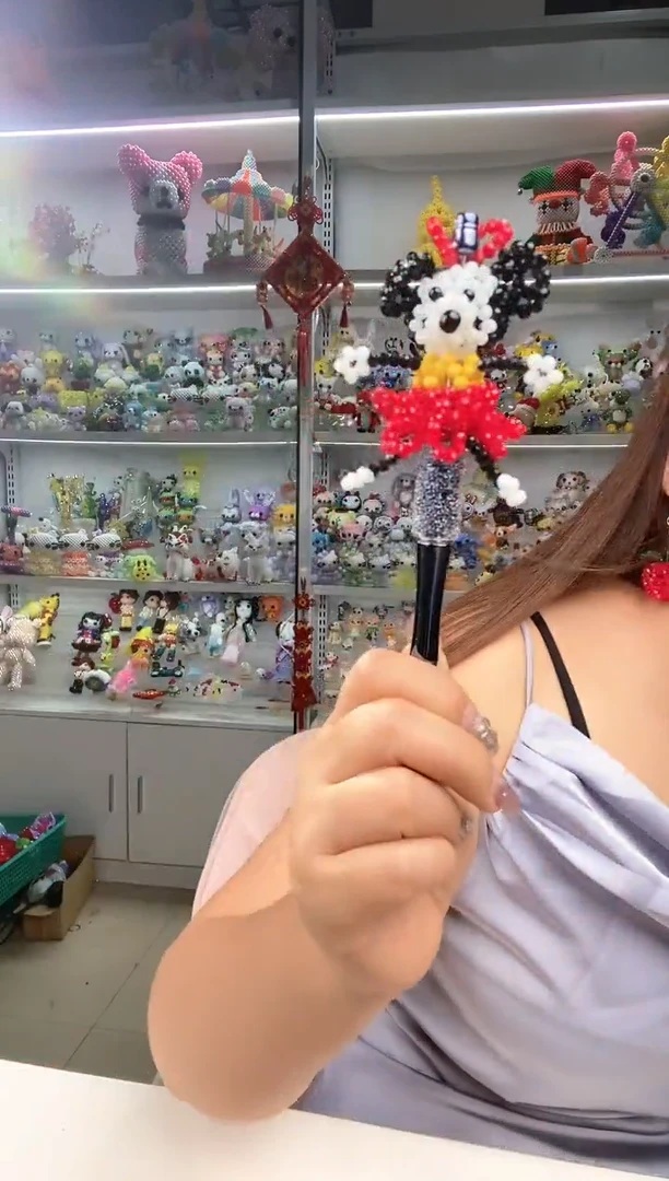 亚克力2749卡4水晶米妮材料包带笔杆1个